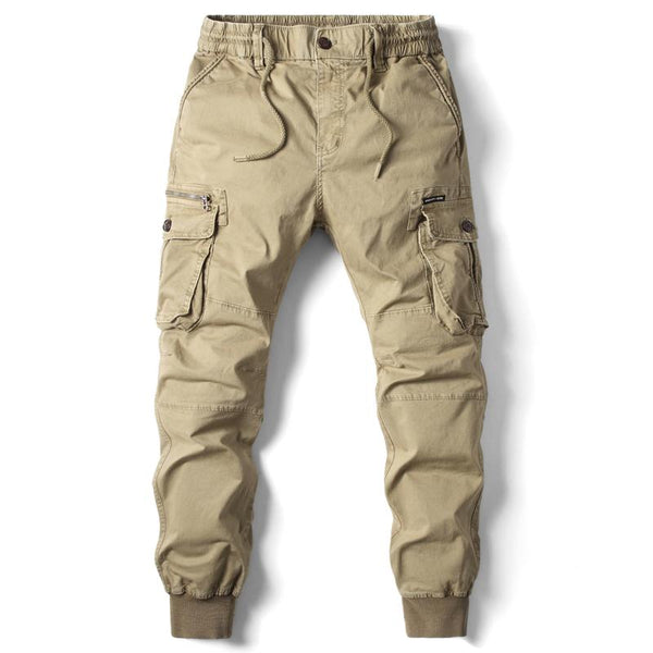 New Cotton Men Cargo Pants Khaki Casual Men Tactical Joggers Cargo Multi-Pocket Fashions Black Army Trousers Work Wear