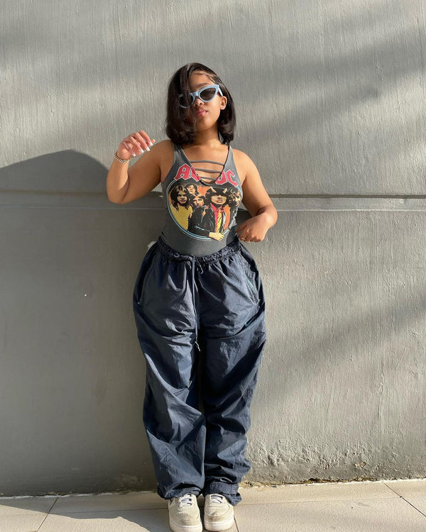 Women's fashionable printed sexy T-shirt